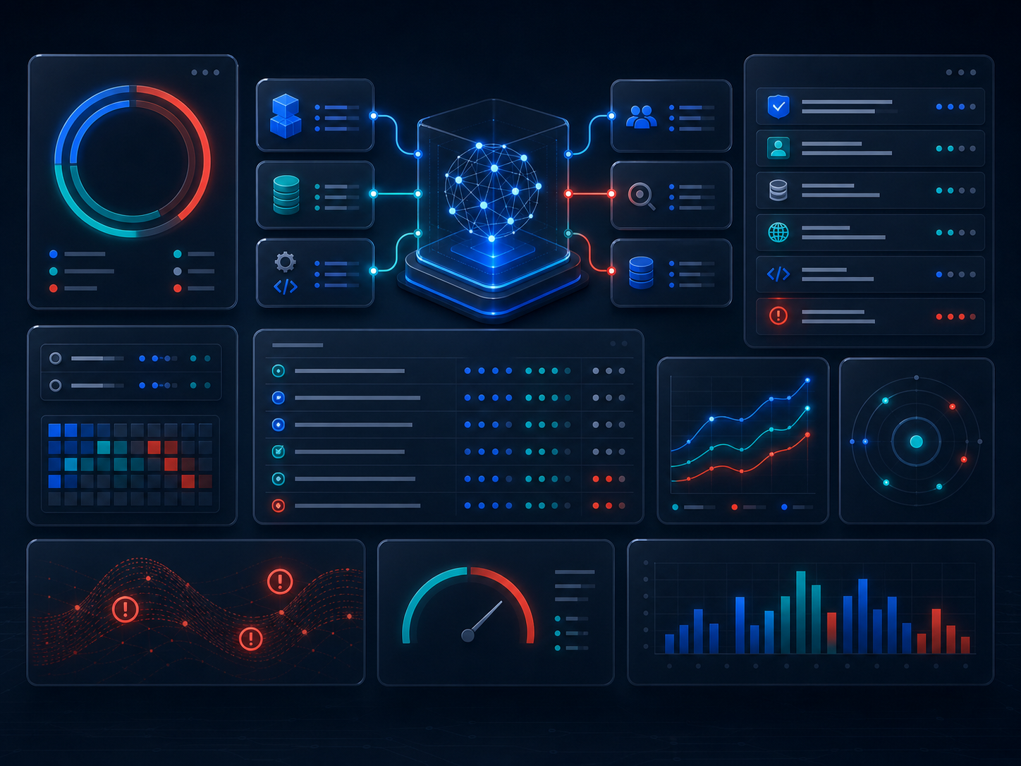 AI security readiness dashboard visual